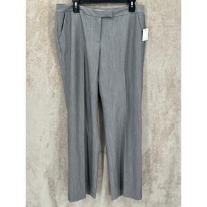 Calvin Klein Pants Women 10 Heather Grey Straight Leg Office Dress Career Staple